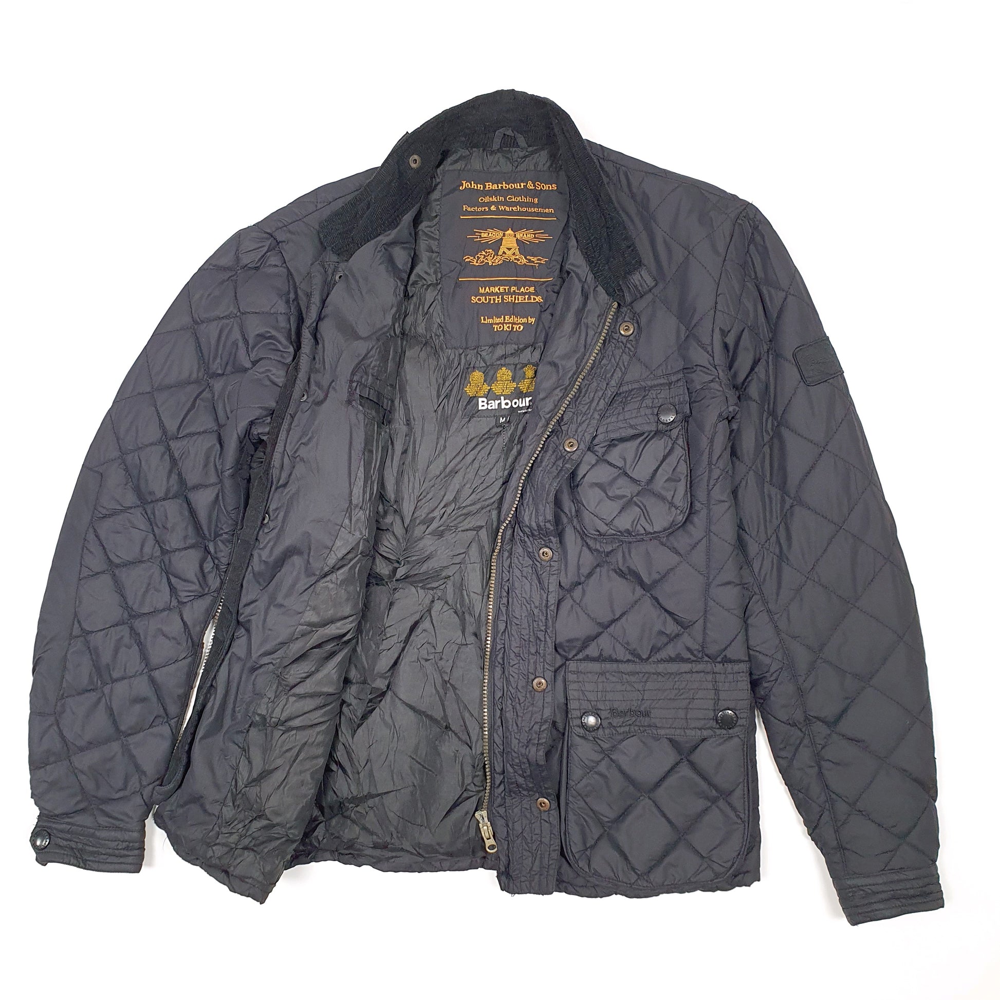 Womens Black Barbour Motorcycle Limited Edition Tokito  Coat