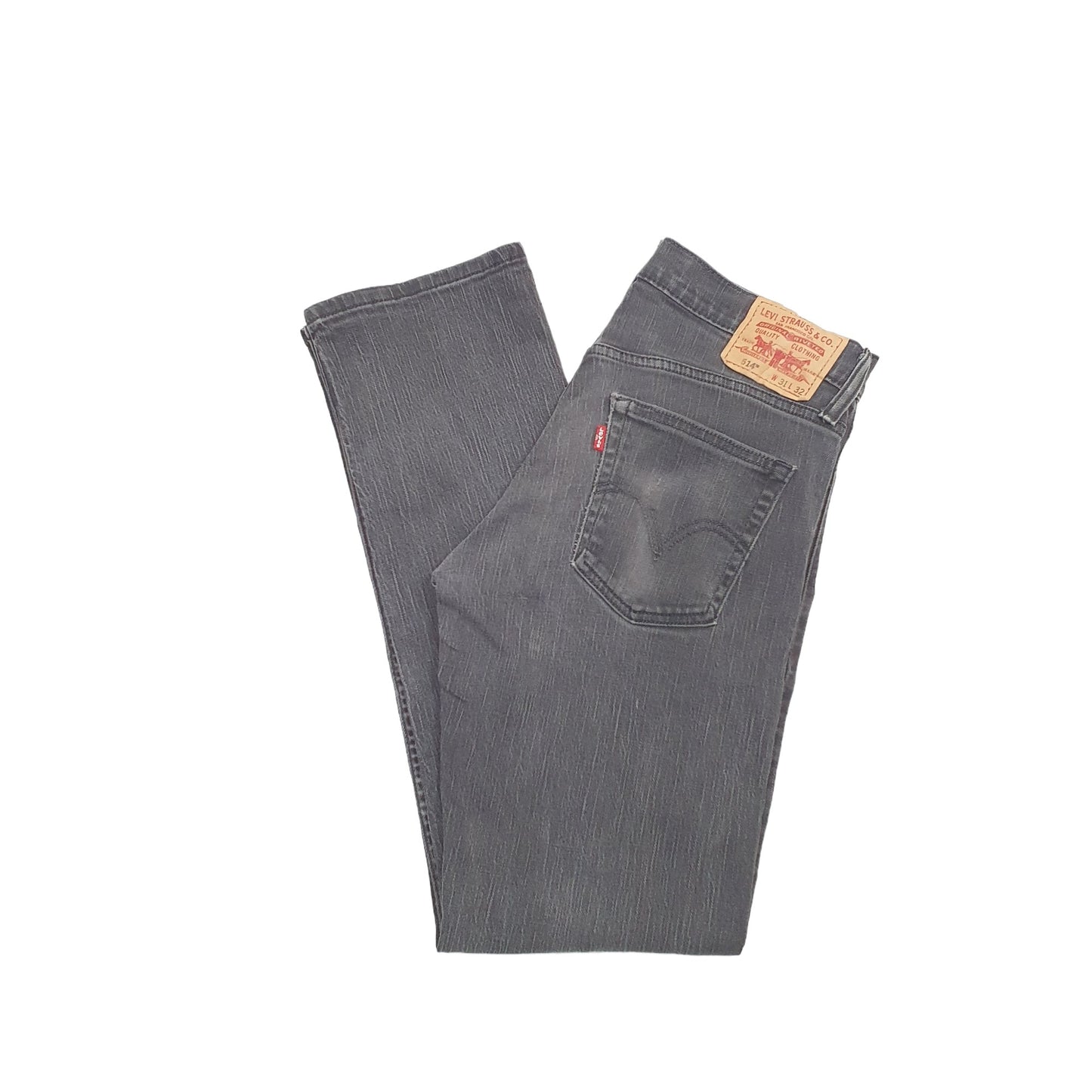 Levis 514 Straight Fit Slim Jeans W31 L30 Black