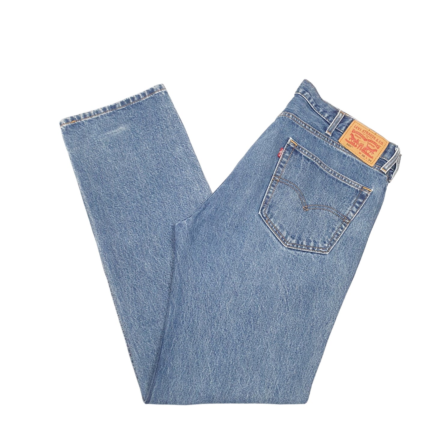 Mens Blue Levis  505 JeansW38 L34