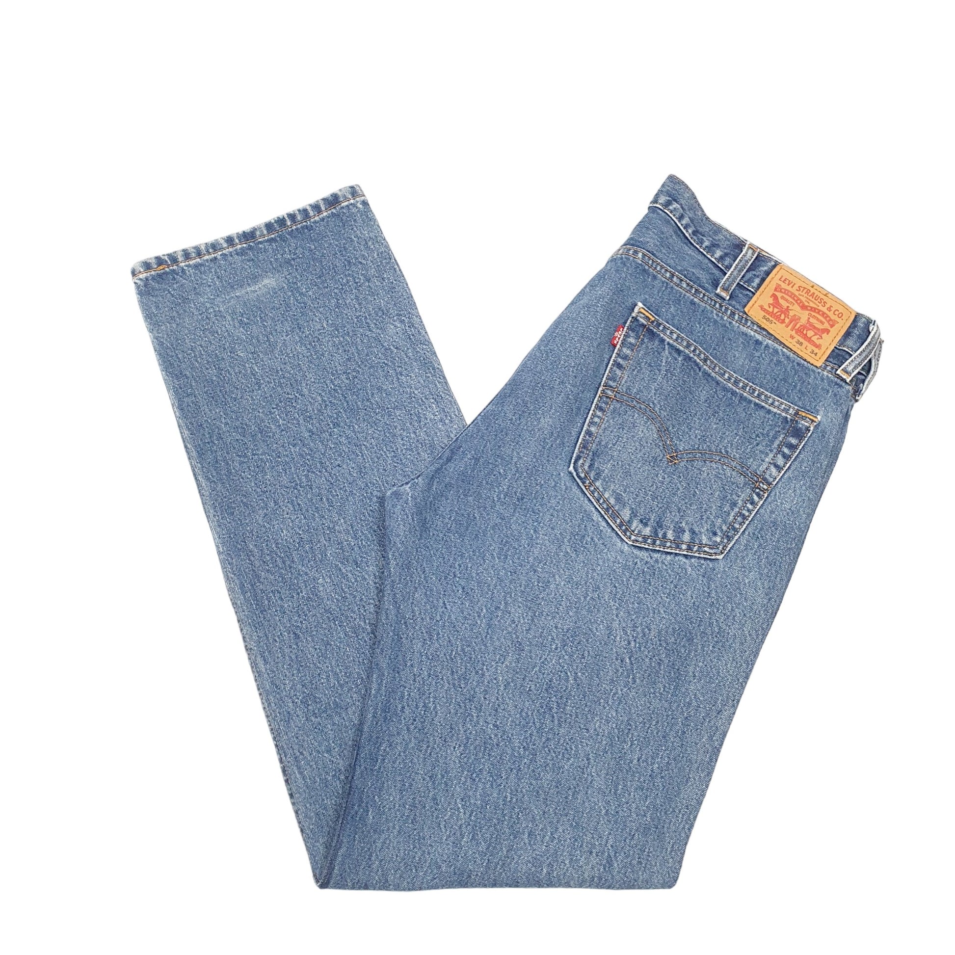 Mens Blue Levis  505 JeansW38 L34
