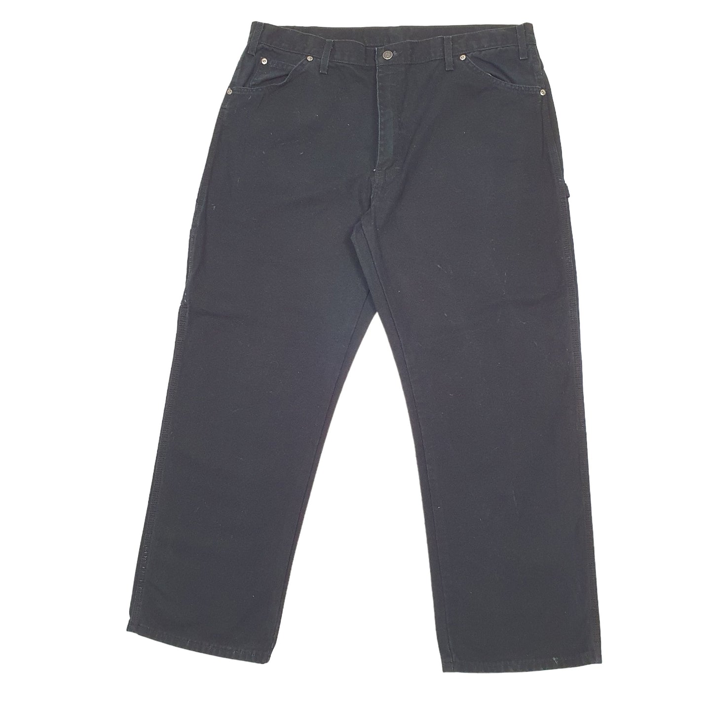 Mens Black Dickies  Carpenter Trousers
