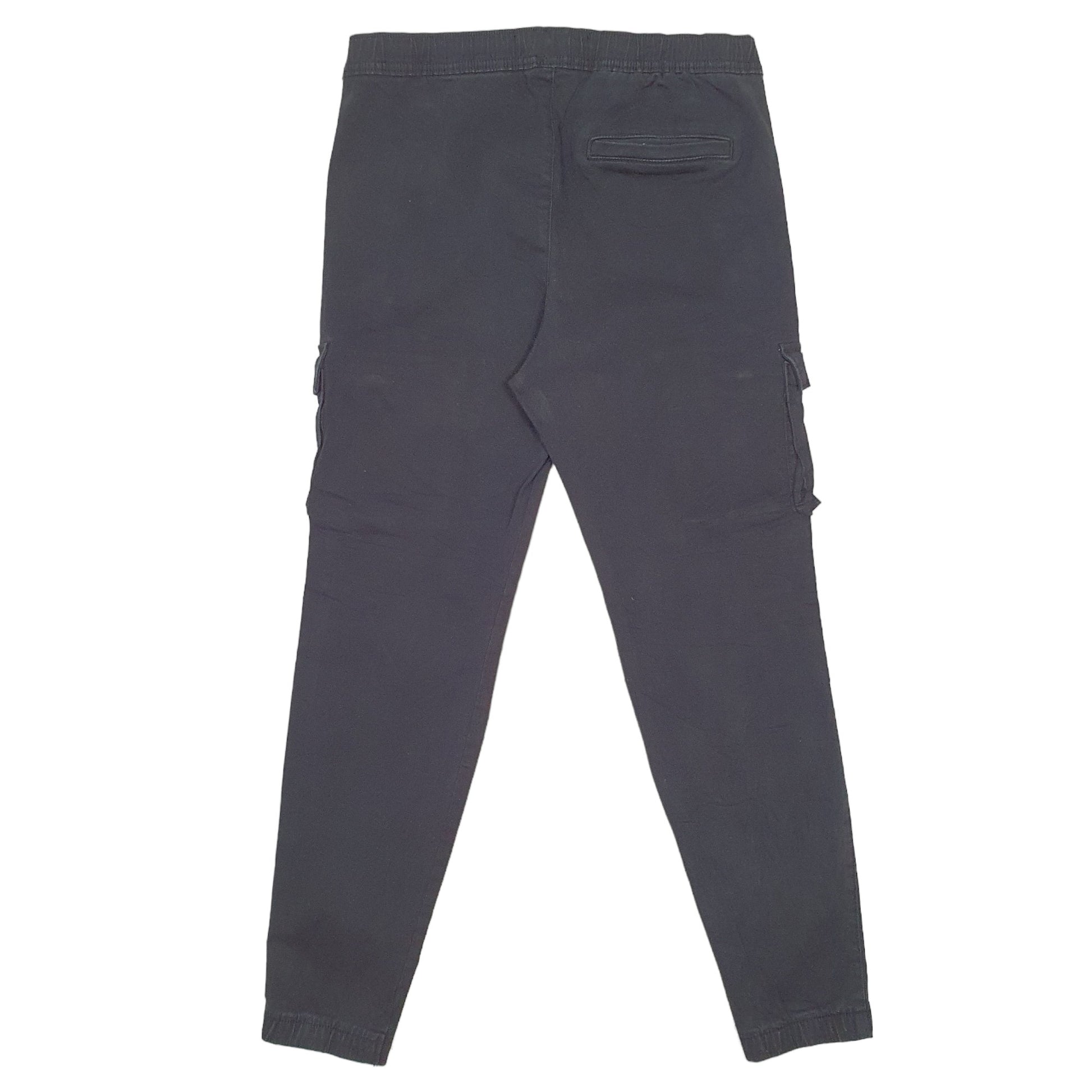 Mens Black Hollister Combat Pants Cargo Trousers