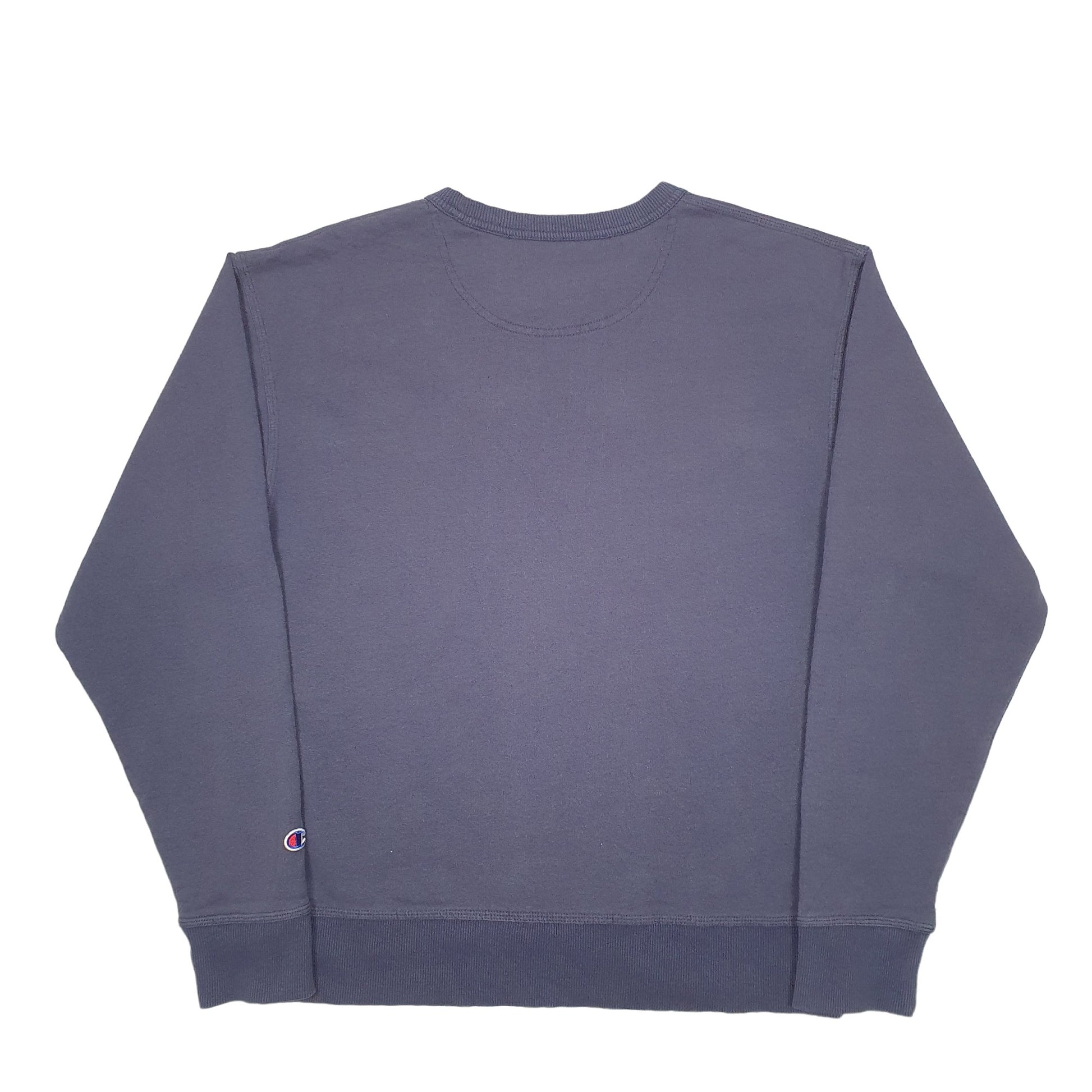 Mens Blue Champion  Crewneck Jumper