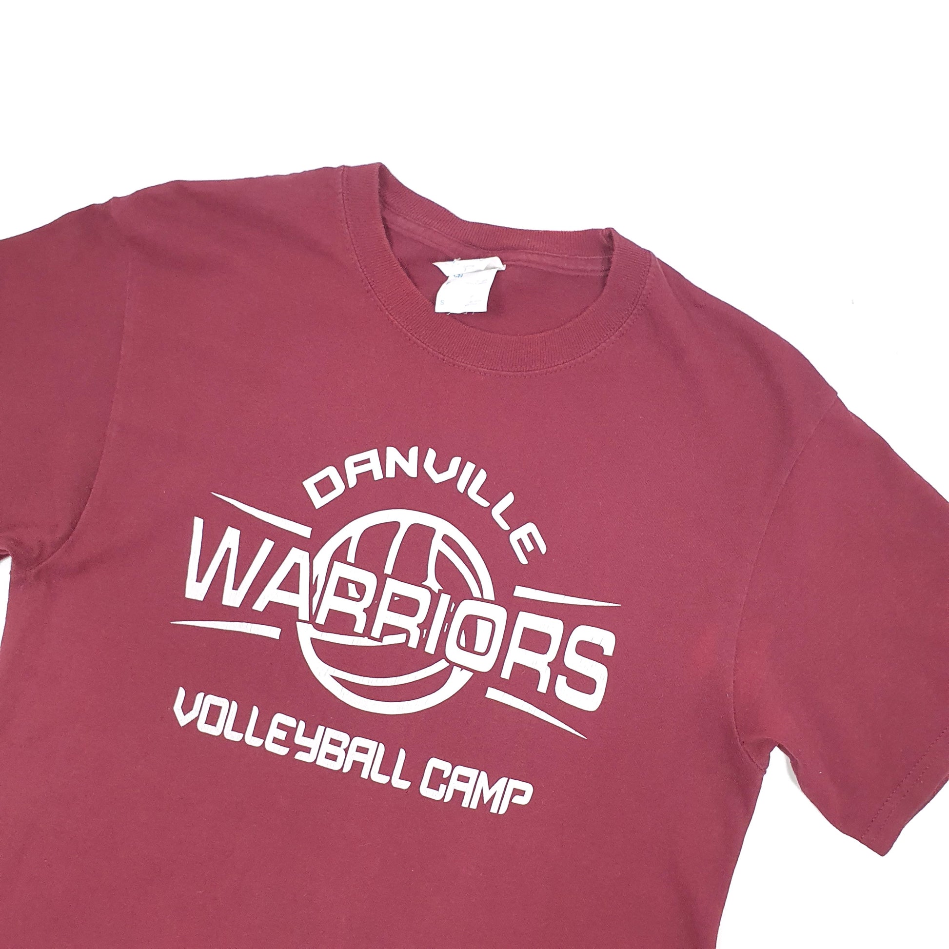 Port & Company USA Volleyball Warriors Short Sleeve T Shirt Burgundy