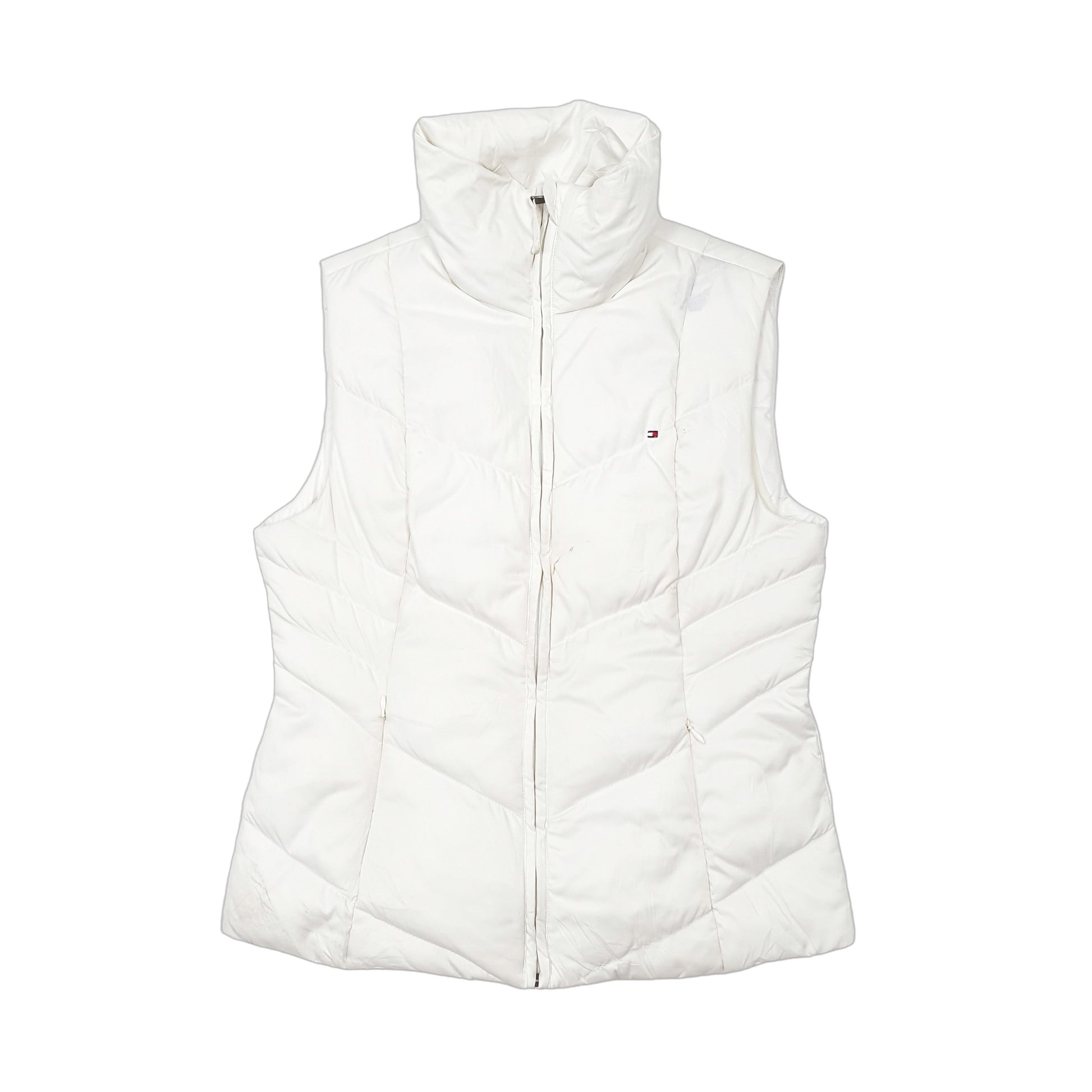 Womens Cream Tommy Hilfiger Gilet  Coat