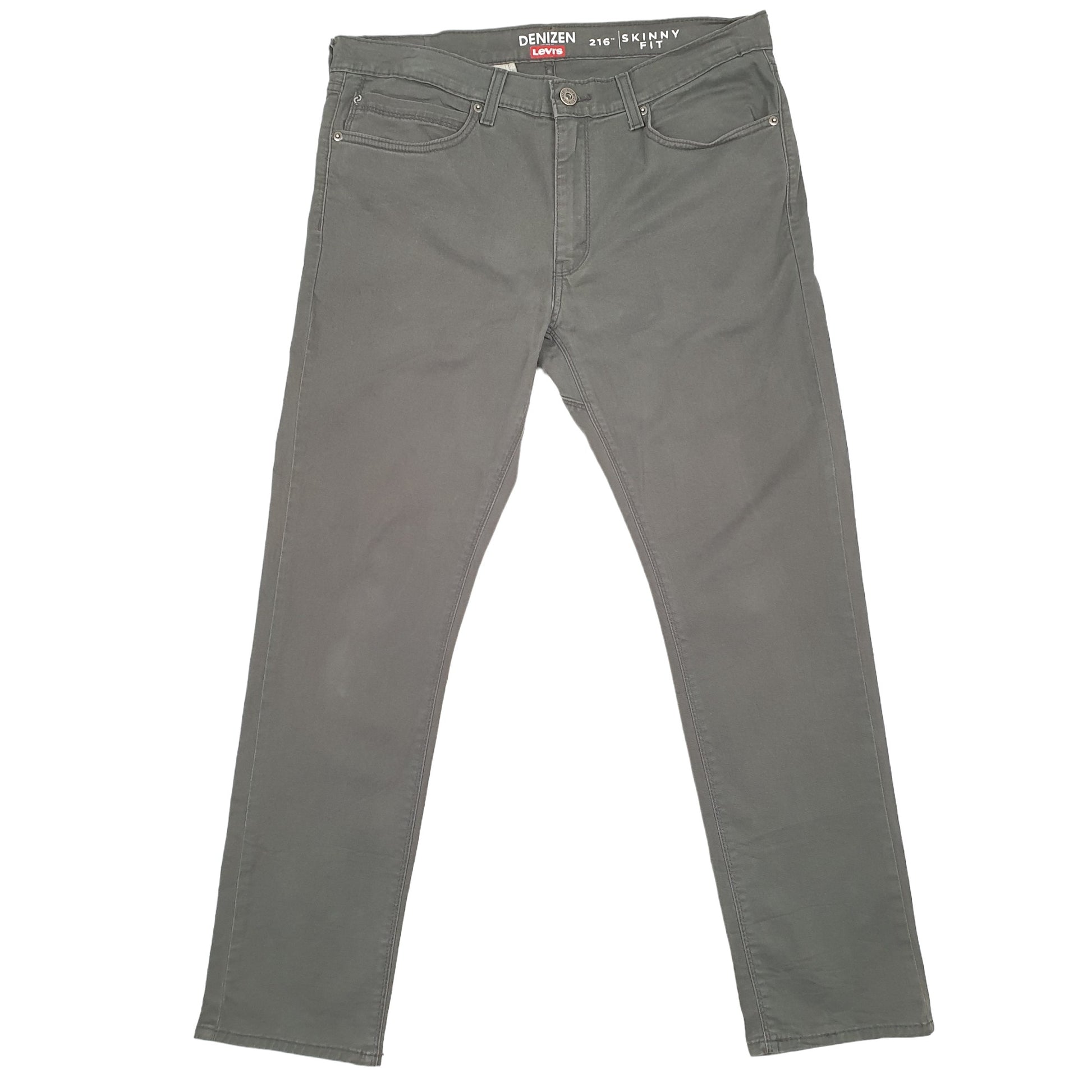 Mens Levis Skinny Khaki Chino Trousers W36 L30 Khaki