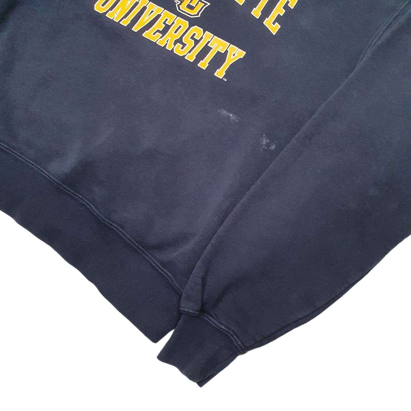 Mens Navy Unbranded Maquette University USA College Crewneck Jumper