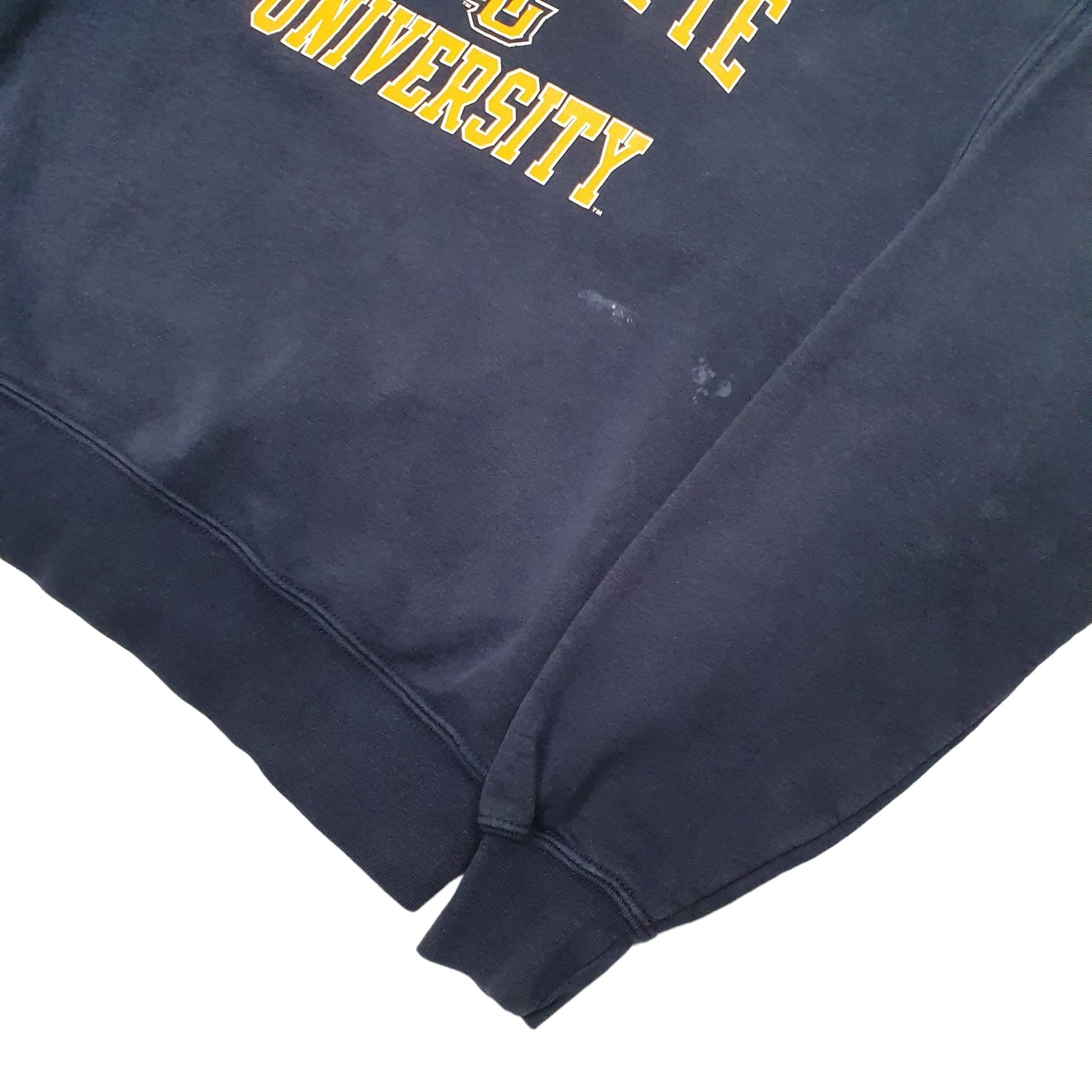 Mens Navy Unbranded Maquette University USA College Crewneck Jumper