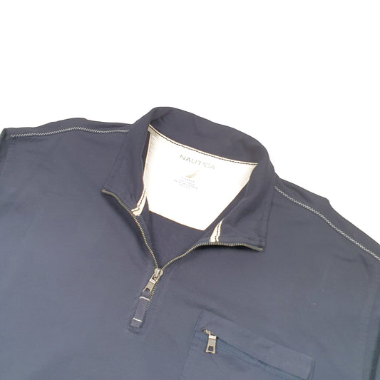 Nautica Quarter Zip XL Navy