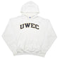 Mens White Champion UWEC University Of Wisconsin Eau Claire Hoodie Jumper