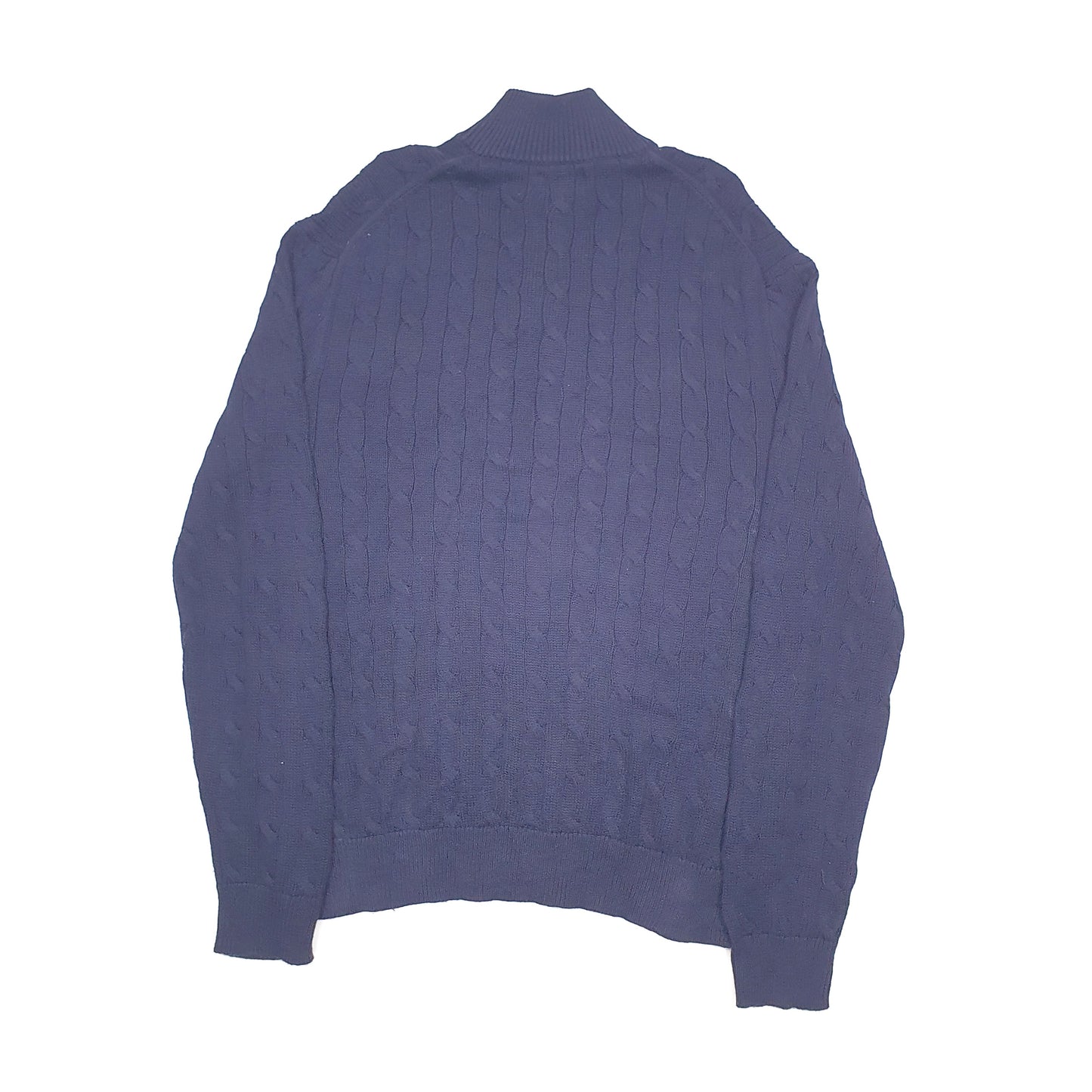 Polo Ralph Lauren Cable Knit Quarter Zip XL Navy