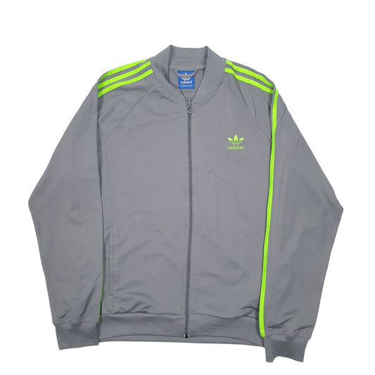 Mens Grey Adidas Full Zip Jumper