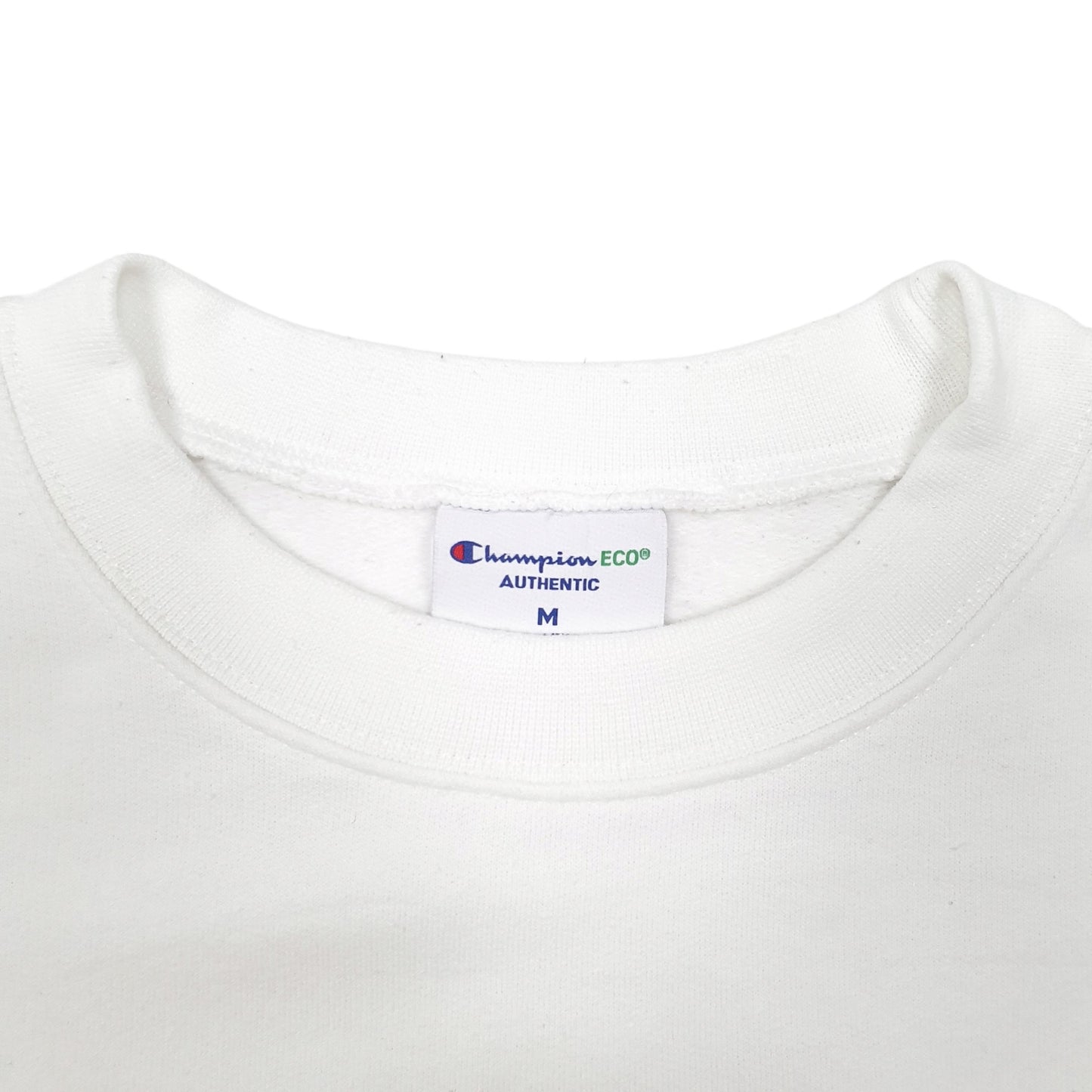 Mens White Champion  Crewneck Jumper