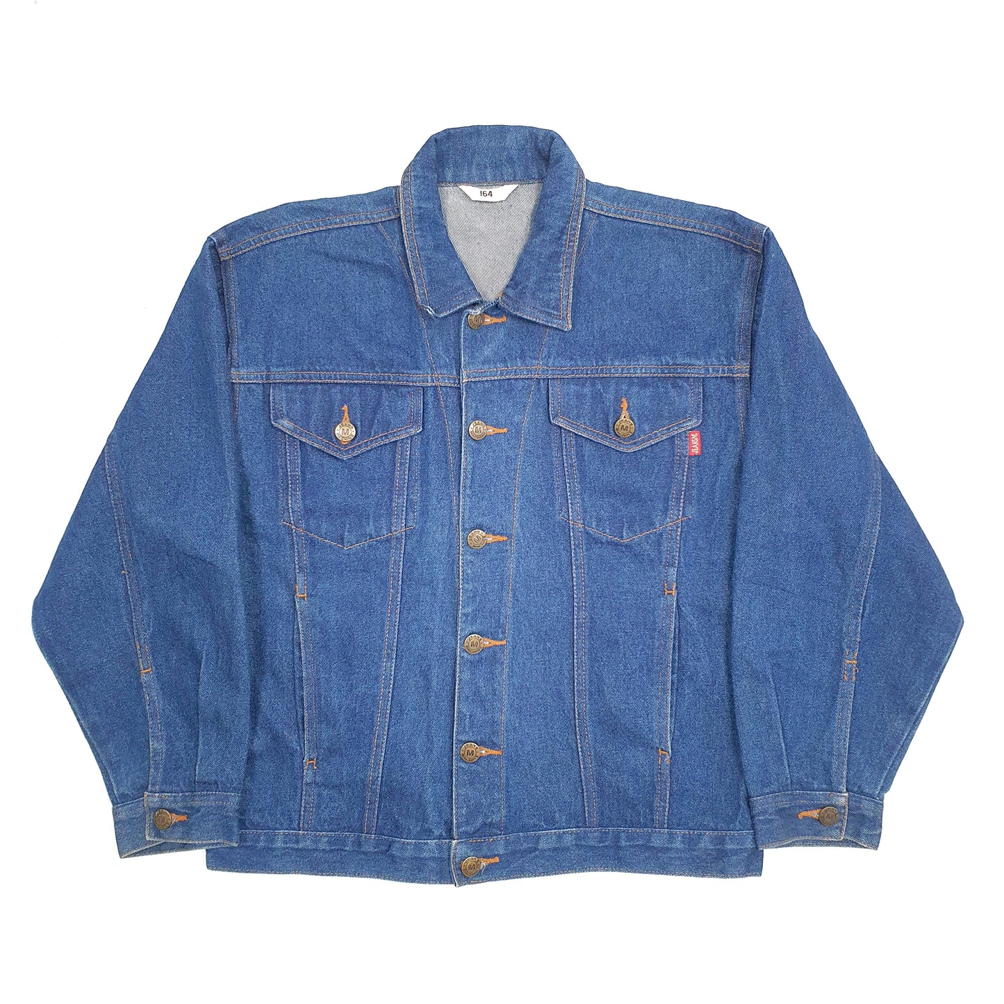 Womens Blue Jeans Machine Trucker Denim Jacket Coat