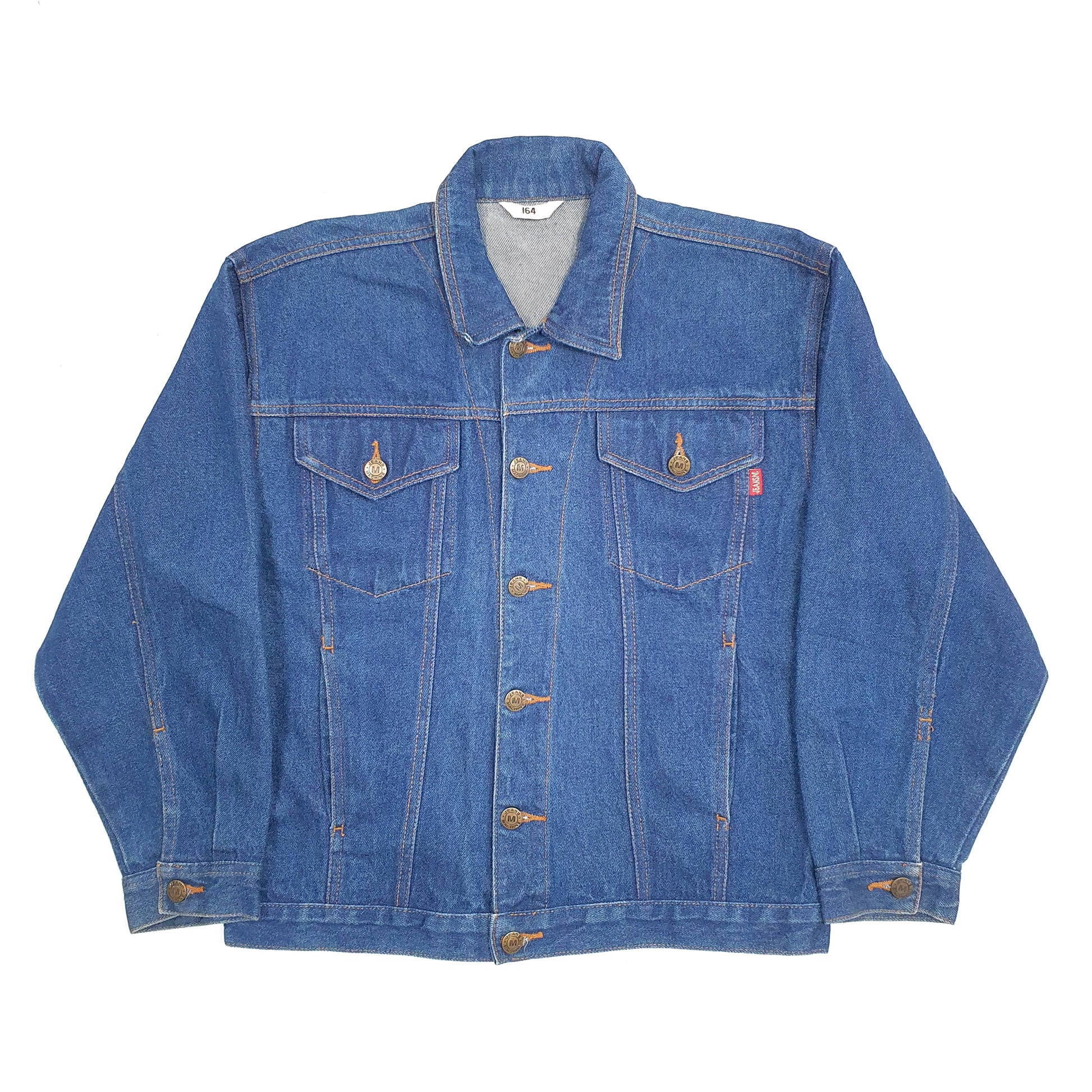 Womens Blue Jeans Machine Trucker Denim Jacket Coat