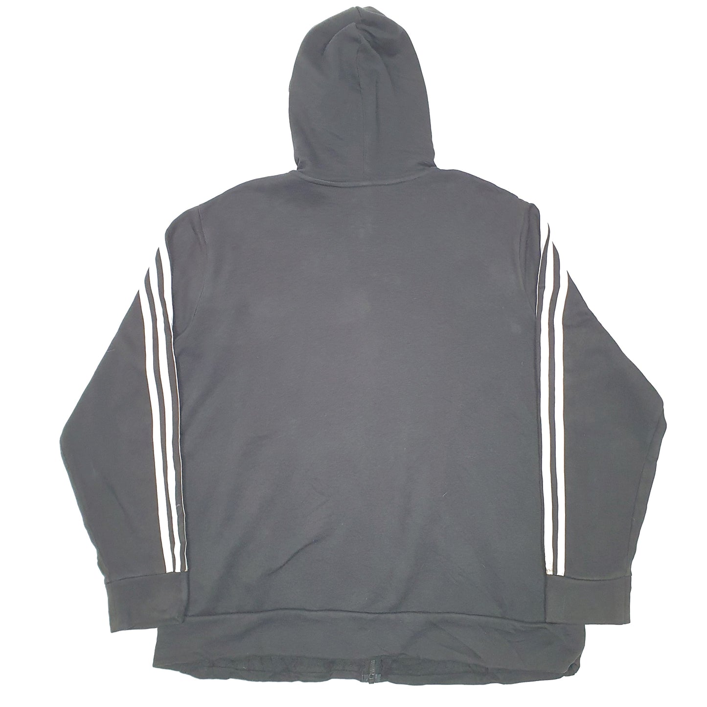 Mens Black Adidas Hoodie Full Zip Jumper