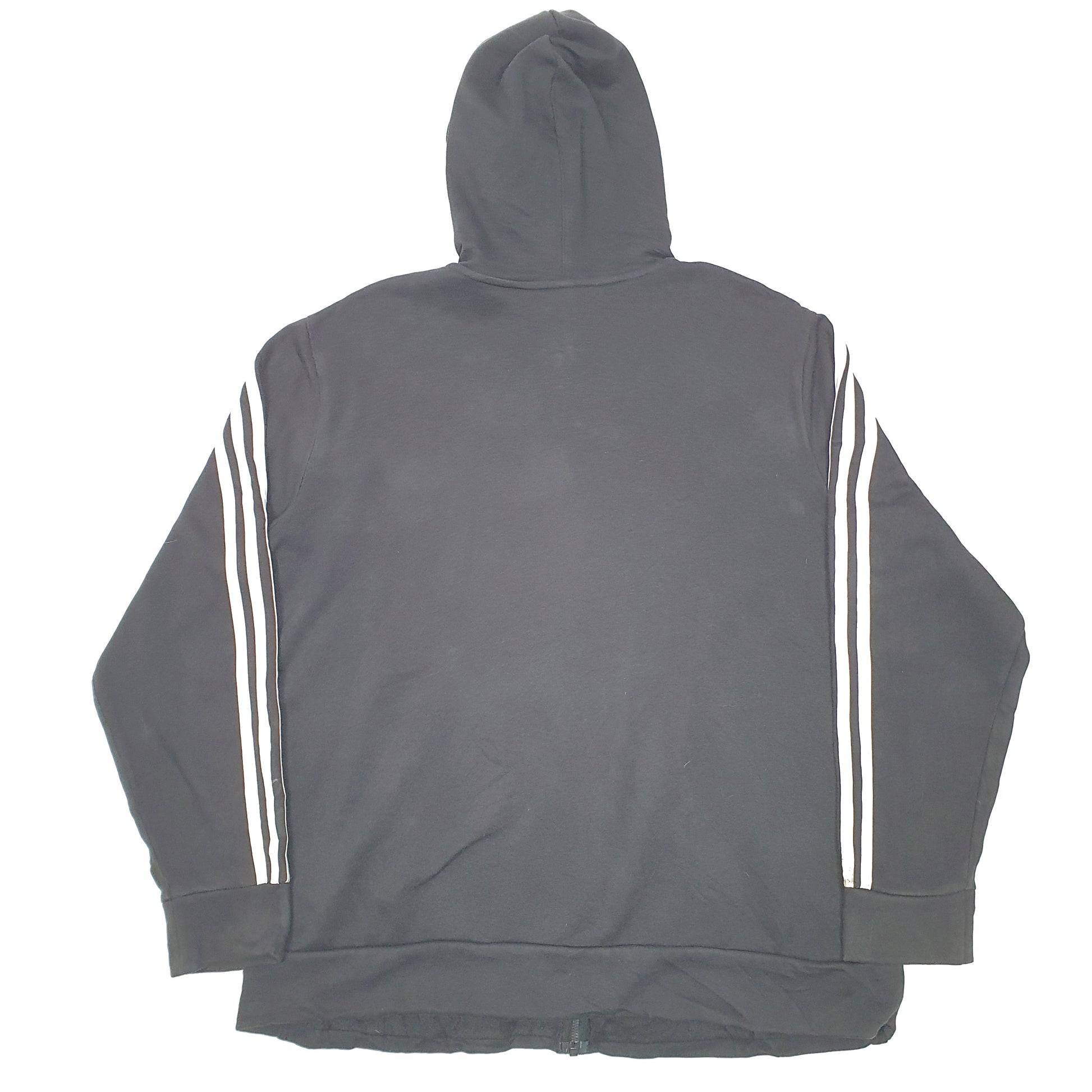 Mens Black Adidas Hoodie Full Zip Jumper