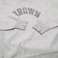 Mens Grey Champion Vintage Warm Up Reverse Weave Brown Ivy League 80s Crewneck Jumper