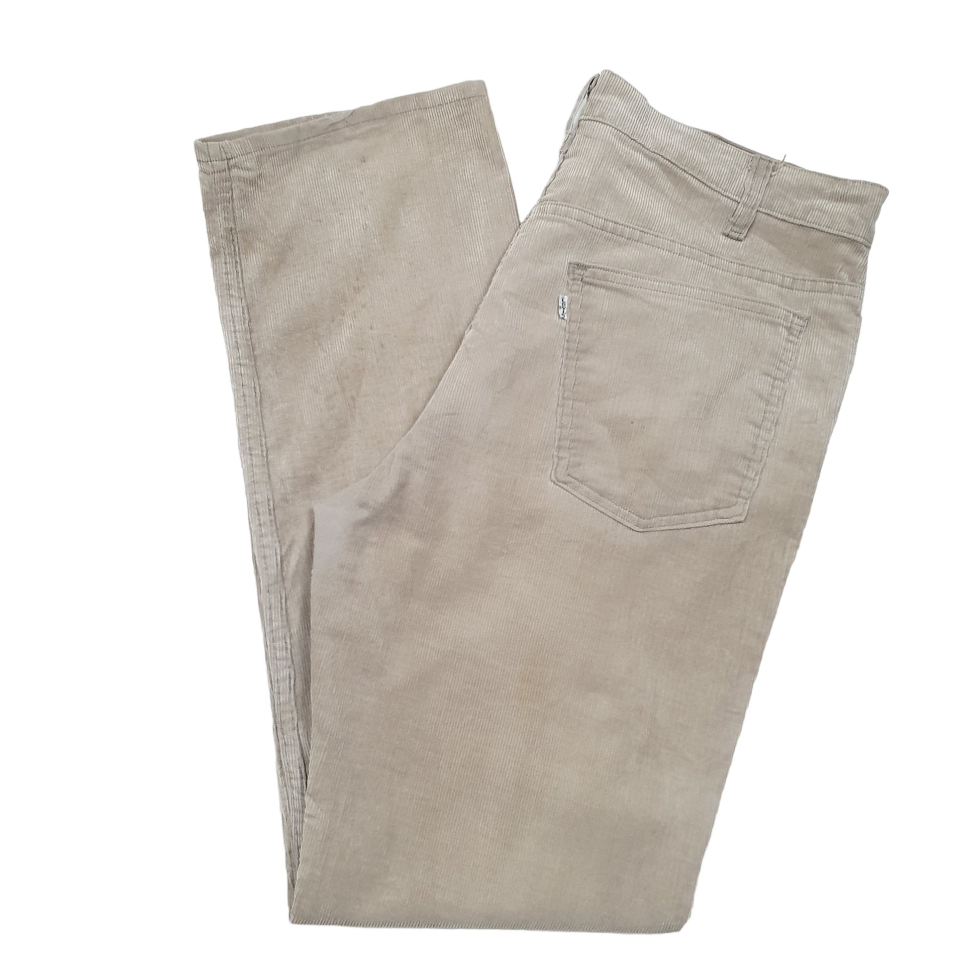 Mens Beige Levis  Corduroy Trousers