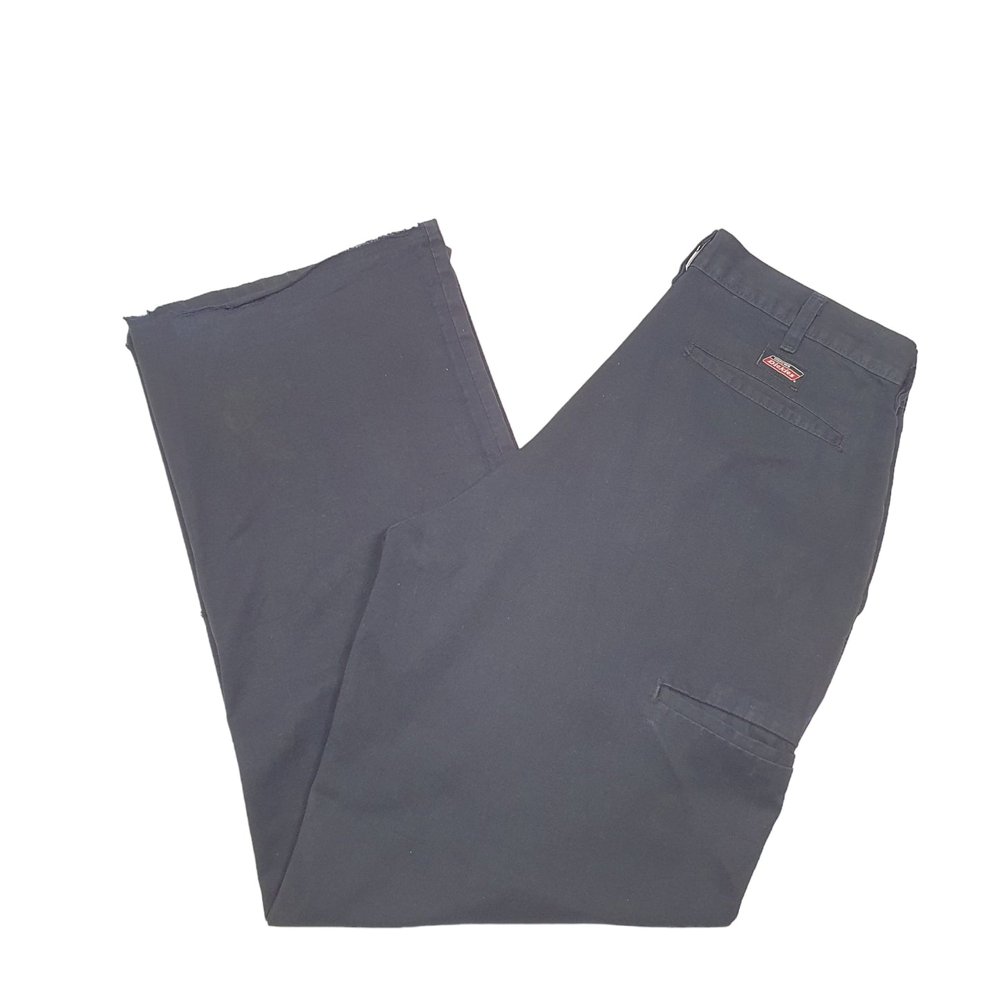 Mens Black Dickies Double Knee Work Wear Pants Chino Trousers