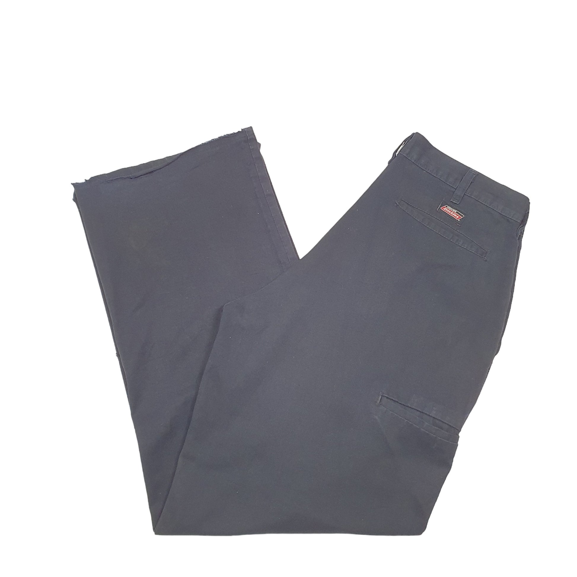 Mens Black Dickies Double Knee Work Wear Pants Chino Trousers