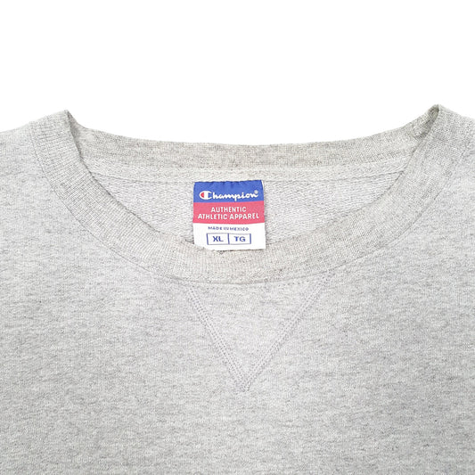 Mens Grey Champion  Crewneck Jumper