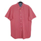 Tommy Hilfiger Short Sleeve Classic Fit Pinstripe Shirt Red