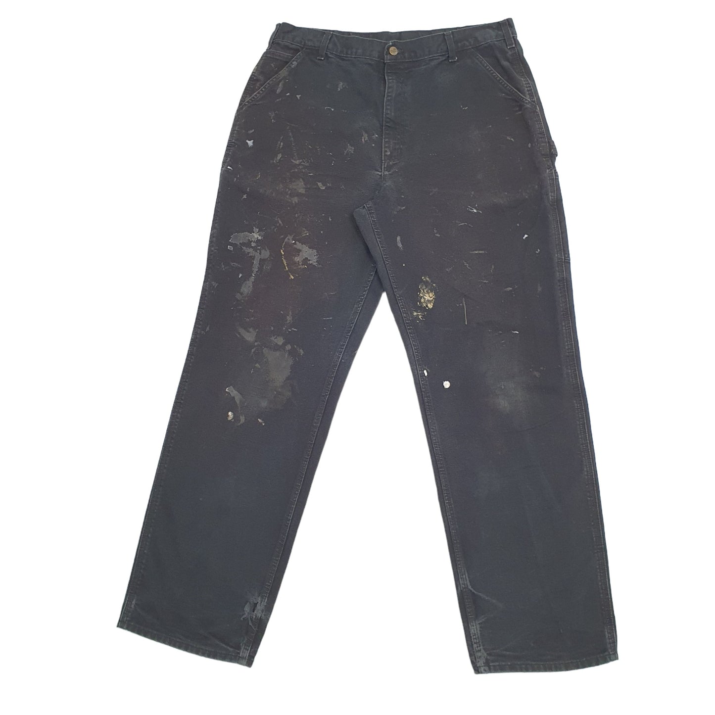 Mens Black Carhartt  Carpenter Trousers