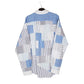 Polo Ralph Lauren Patchwork Long Sleeve Classic Fit Striped Shirt Blue