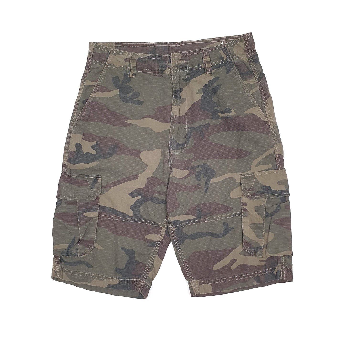 Mens Green CSG Camo Camouflage Cargo Shorts