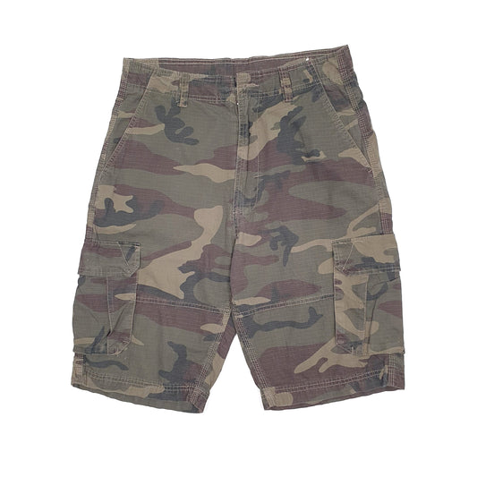 Mens Green CSG Camo Camouflage Cargo Shorts