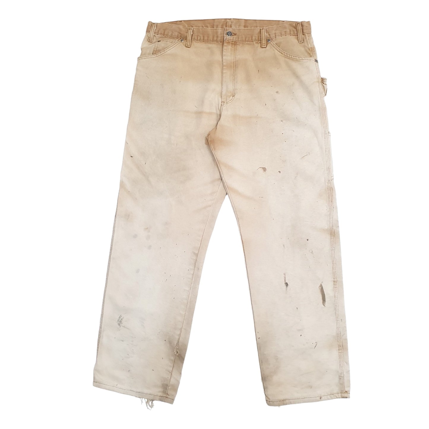 Mens Cream Dickies  Carpenter Trousers