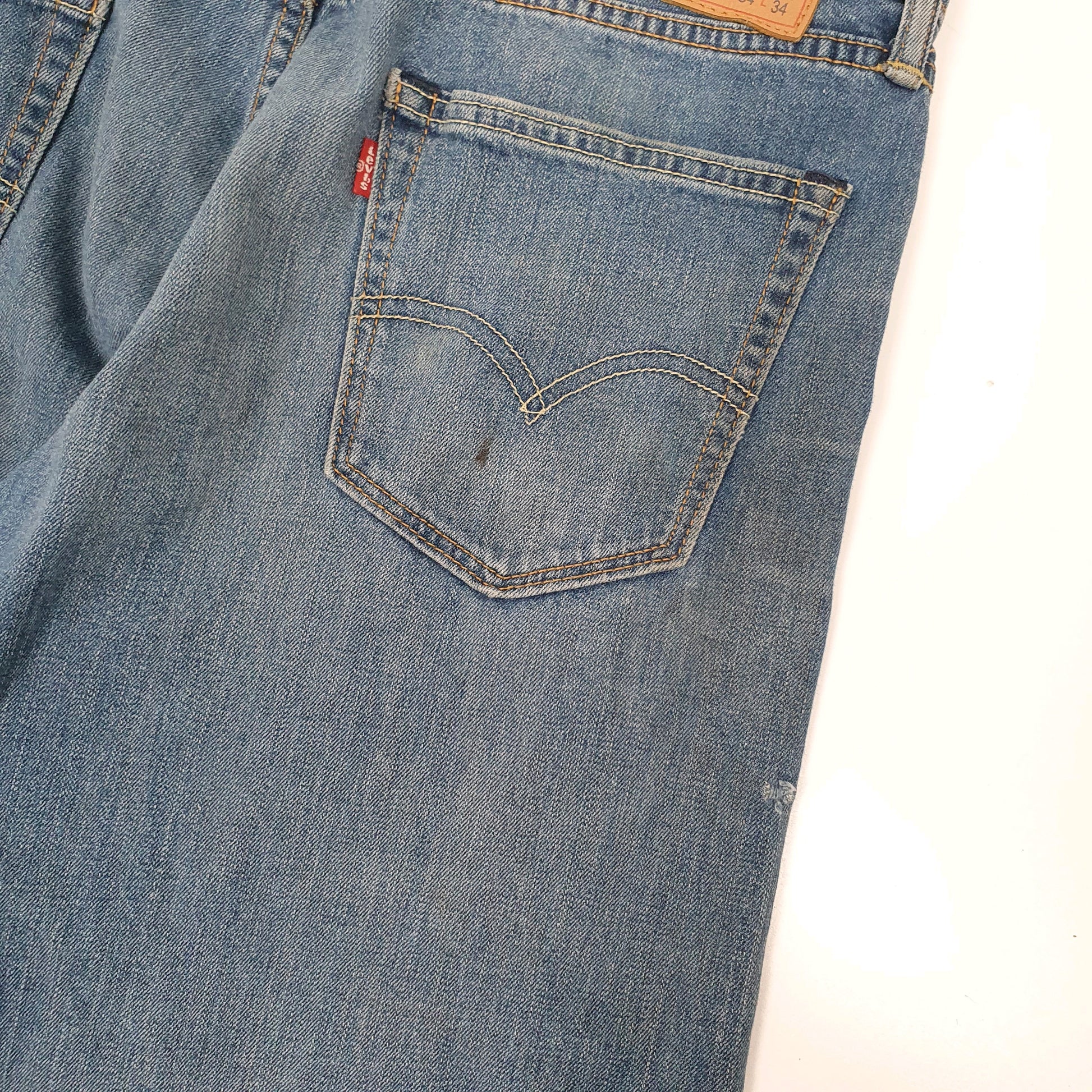 Levis 504 Regular Fit Jeans W36 L34 Blue