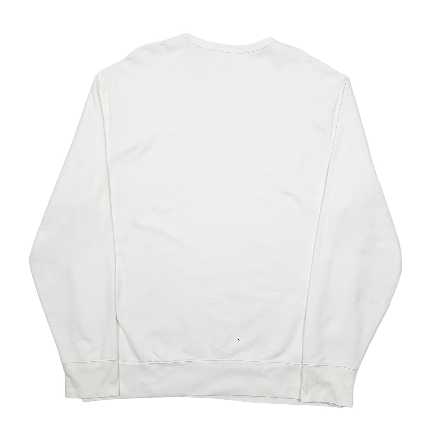 Mens White Levis Spellout Crewneck Jumper