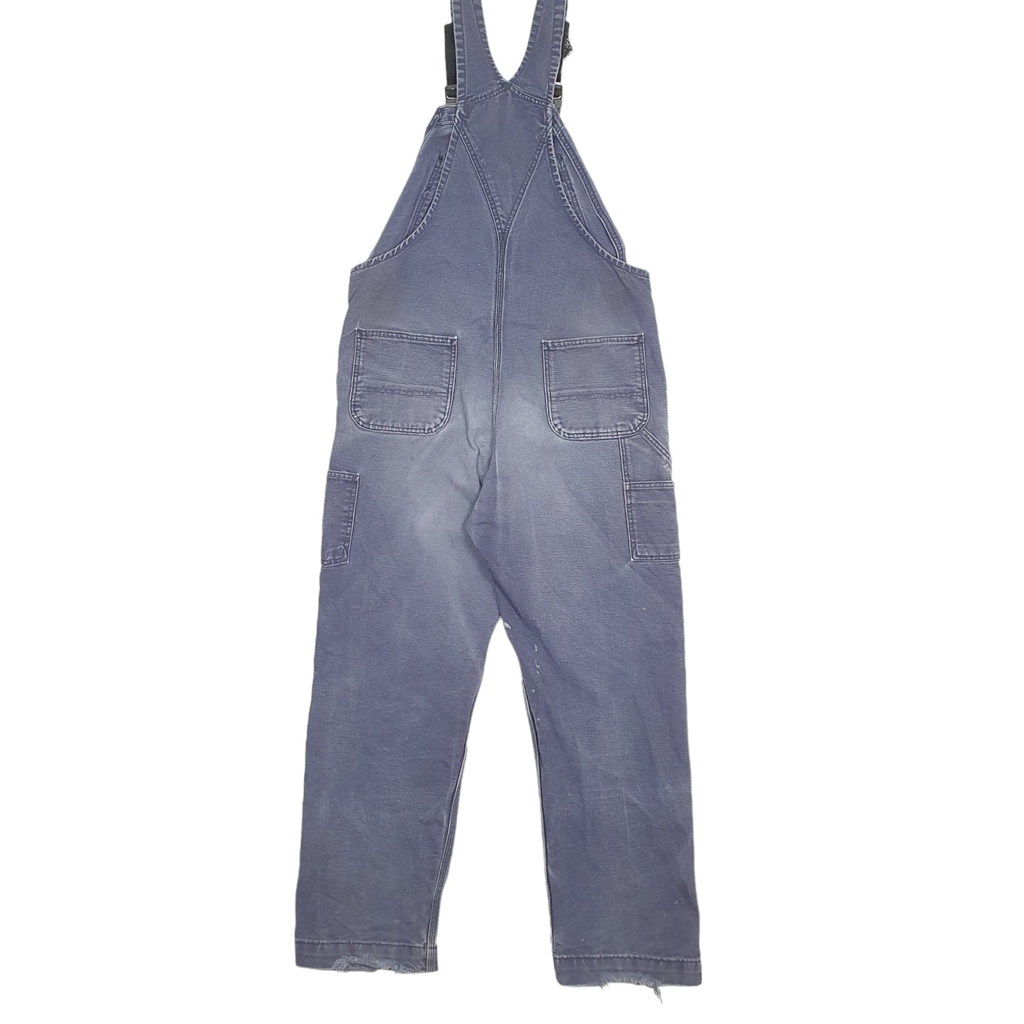 Mens Navy Carhartt FR Double Knee Dungaree Trousers