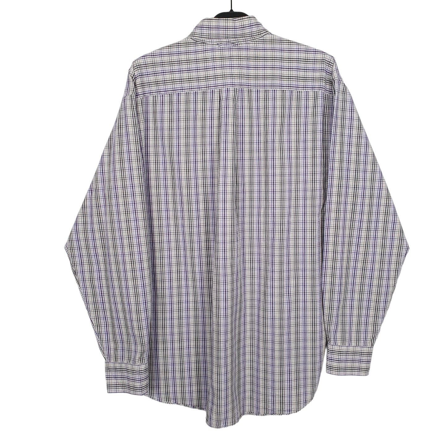 Tommy Hilfiger Long Sleeve Regular Fit Check Shirt Purple