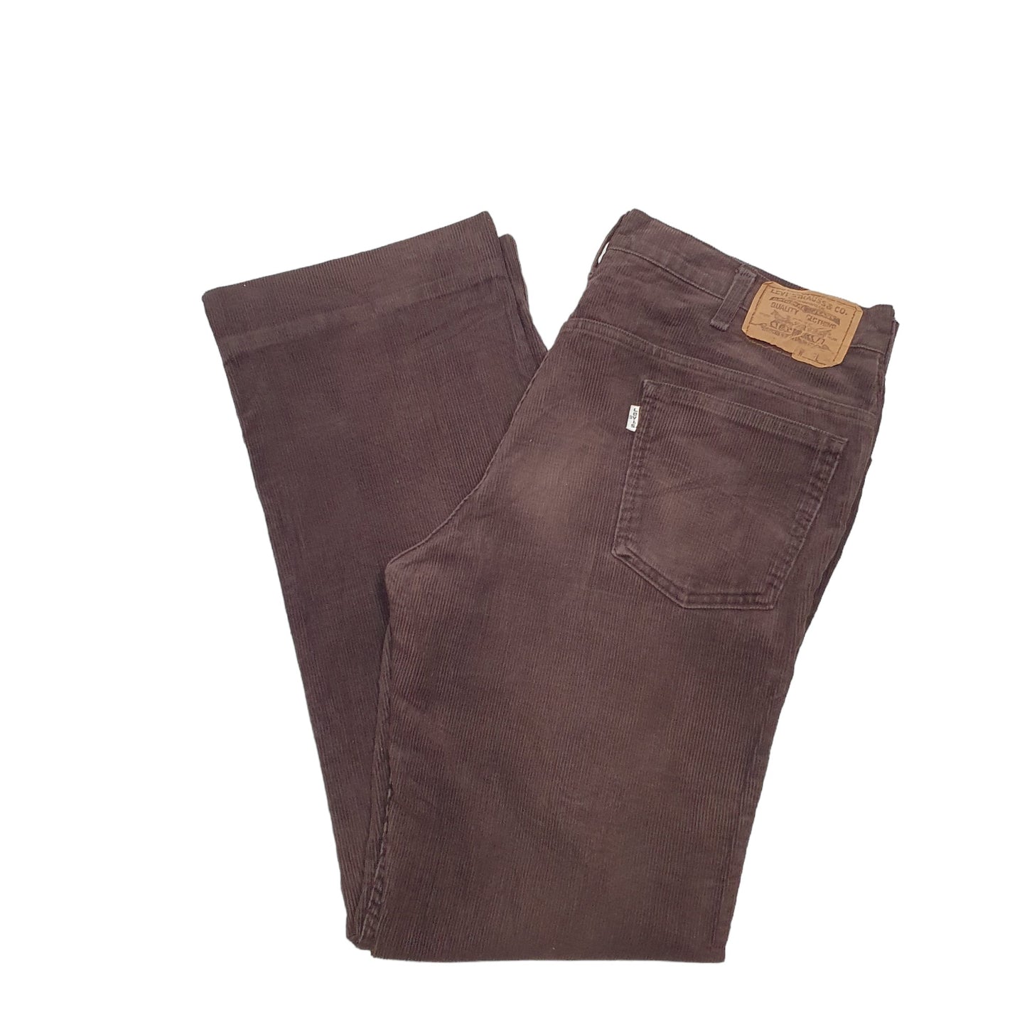 Mens Brown Levis 617 Corduroy Trousers