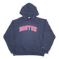 Mens Navy Champion Boston USA College Hoodie Jumper