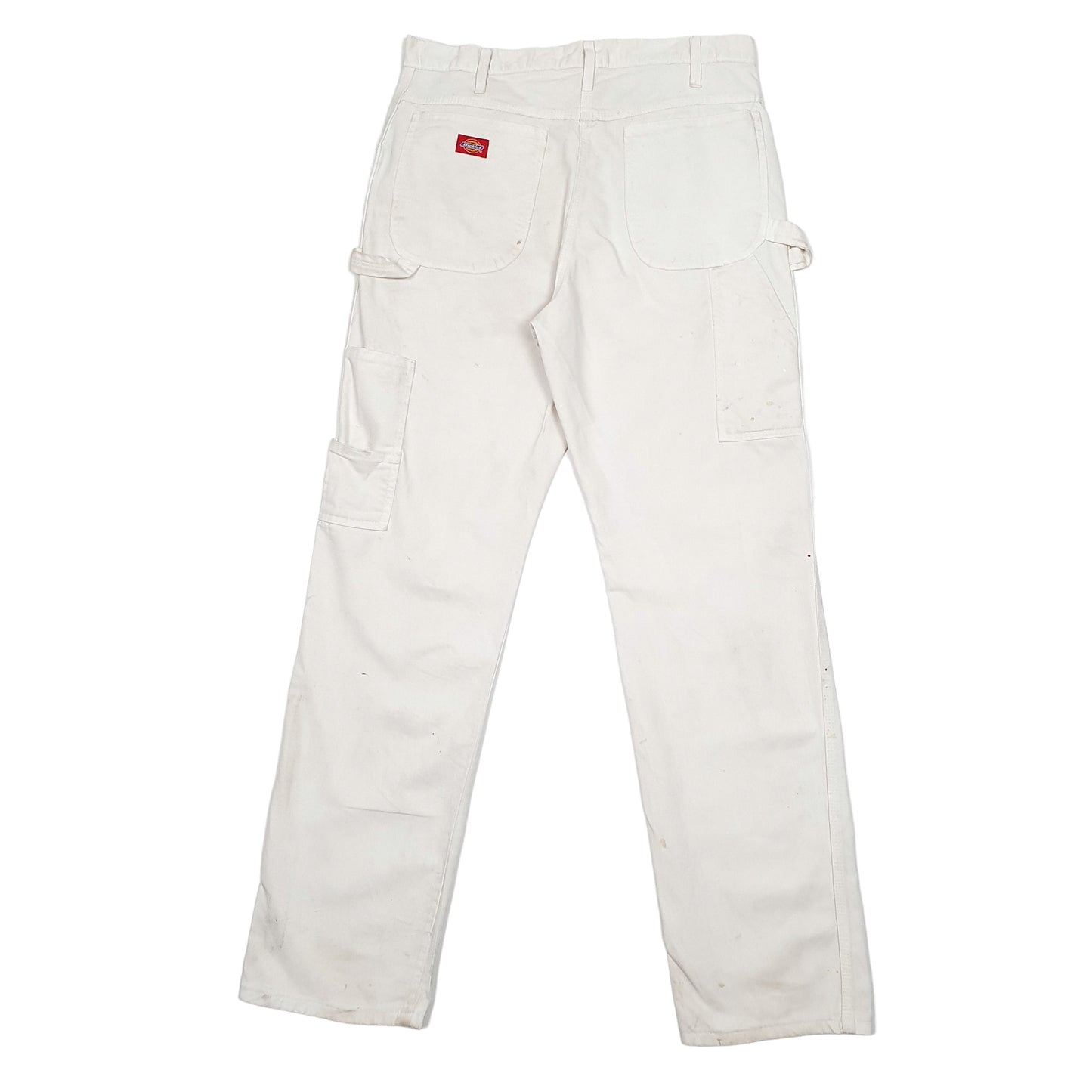 Mens White Dickies  Carpenter Trousers