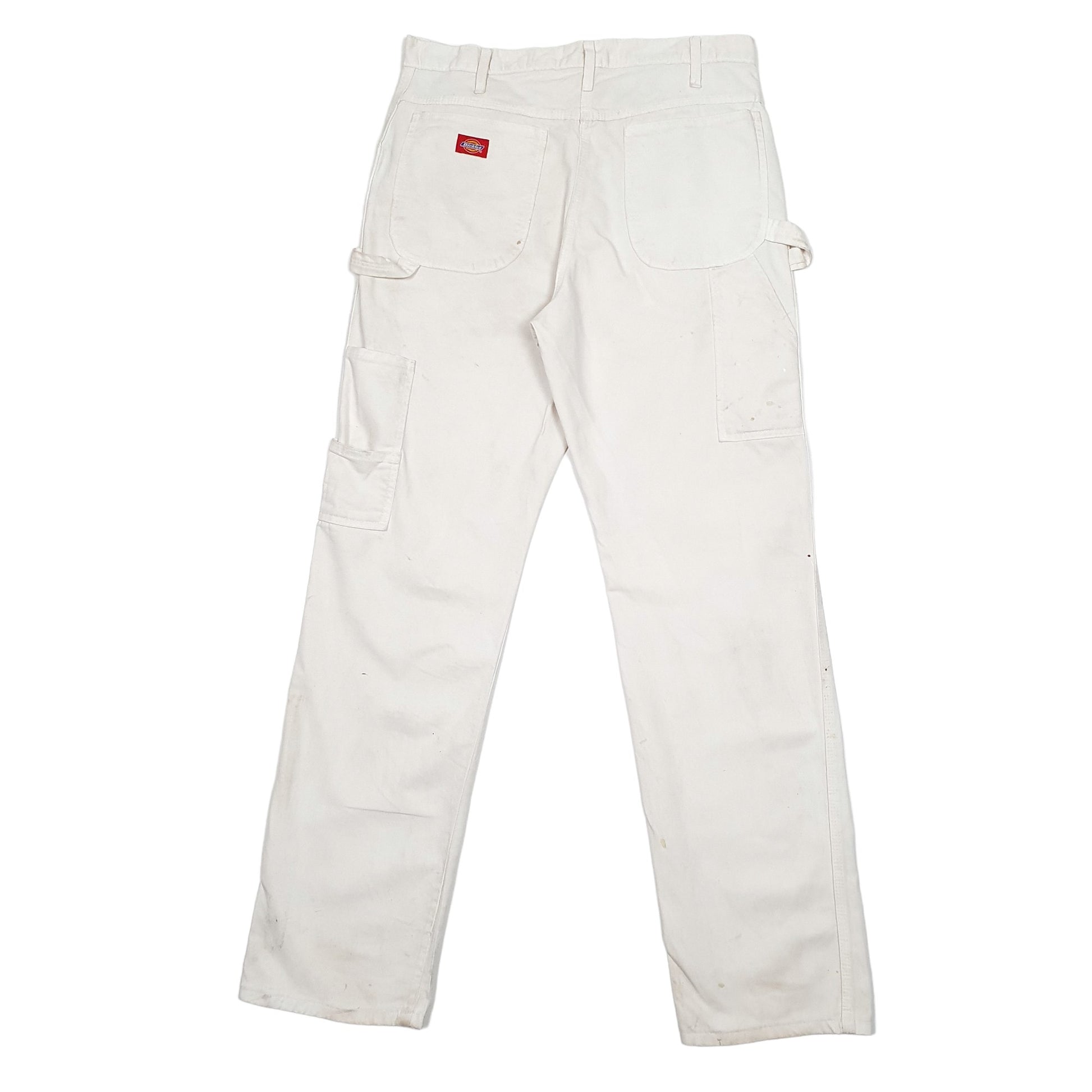 Mens White Dickies  Carpenter Trousers