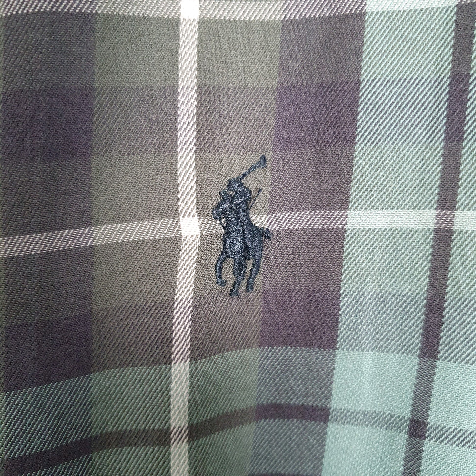 Ralph Lauren Long Sleeve Regular Fit Check Shirt Green