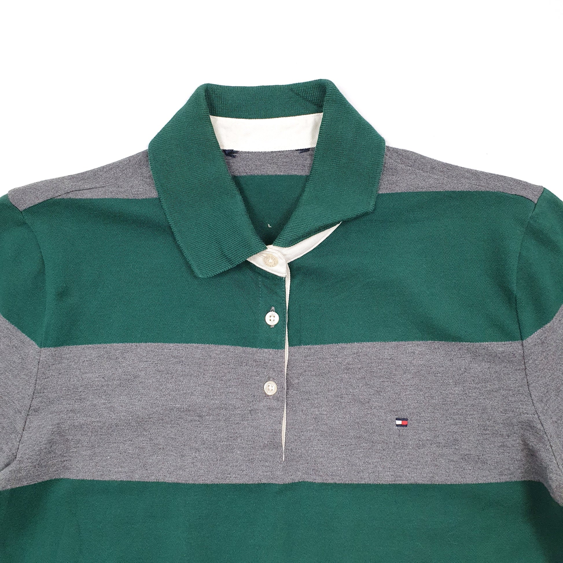 Womens Grey Tommy Hilfiger  Short Sleeve Polo Shirt