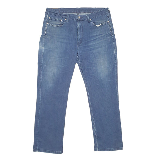 Mens Navy Levis Stretch 514 JeansW38 L30