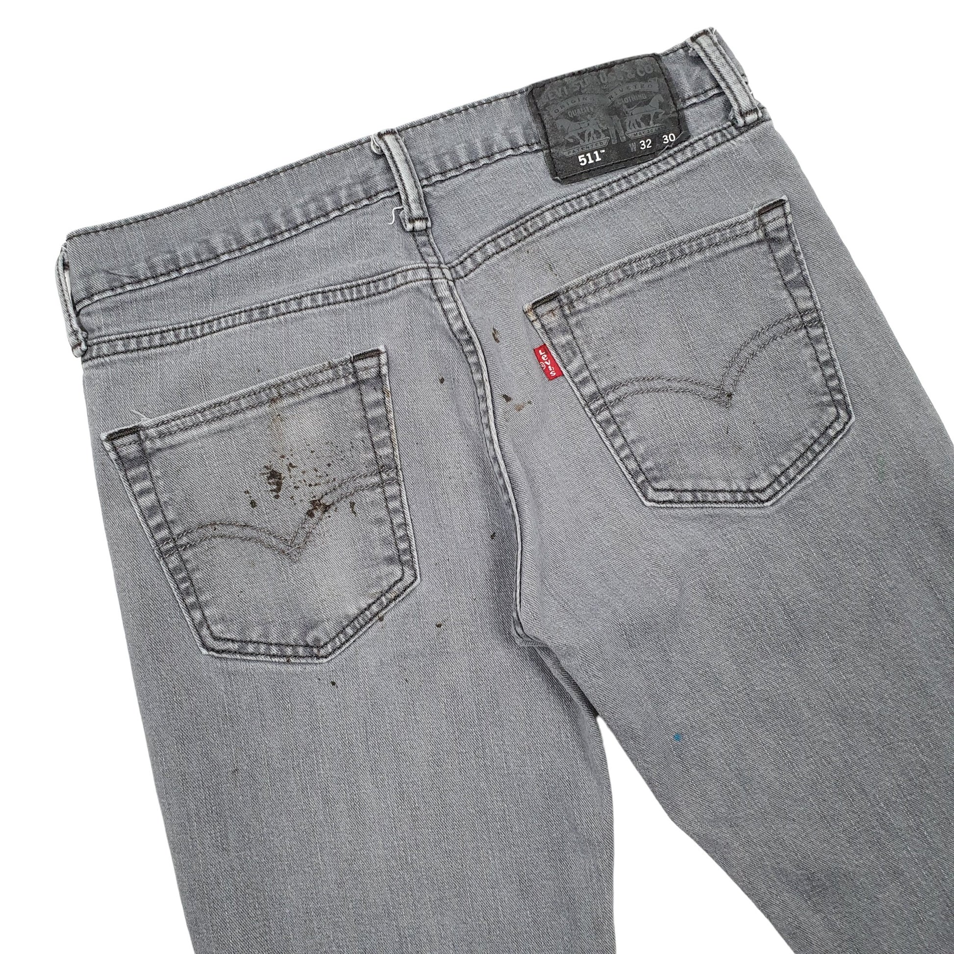 Levis 511 Slim Fit Jeans W32 L28 Grey
