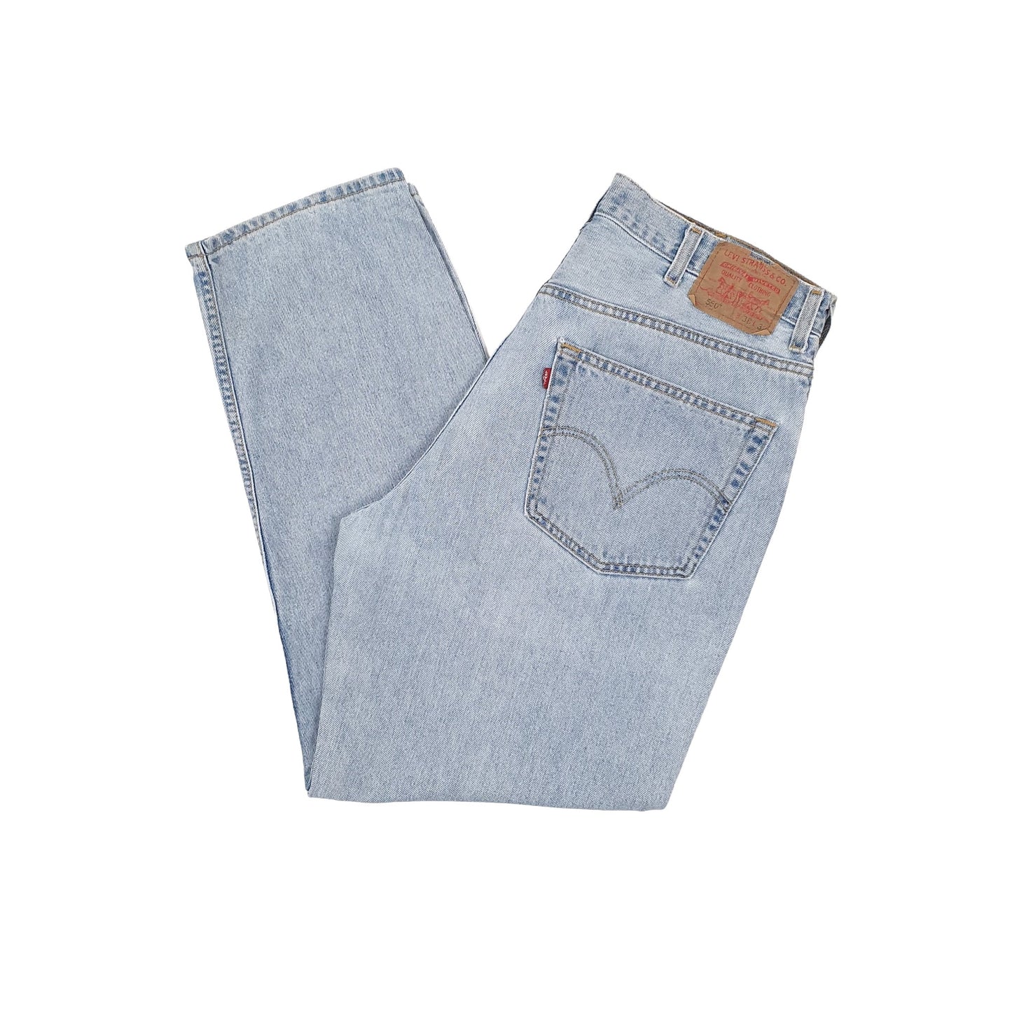 Levis 550 Relaxed Fit 1990s Jeans W38 L32 Blue