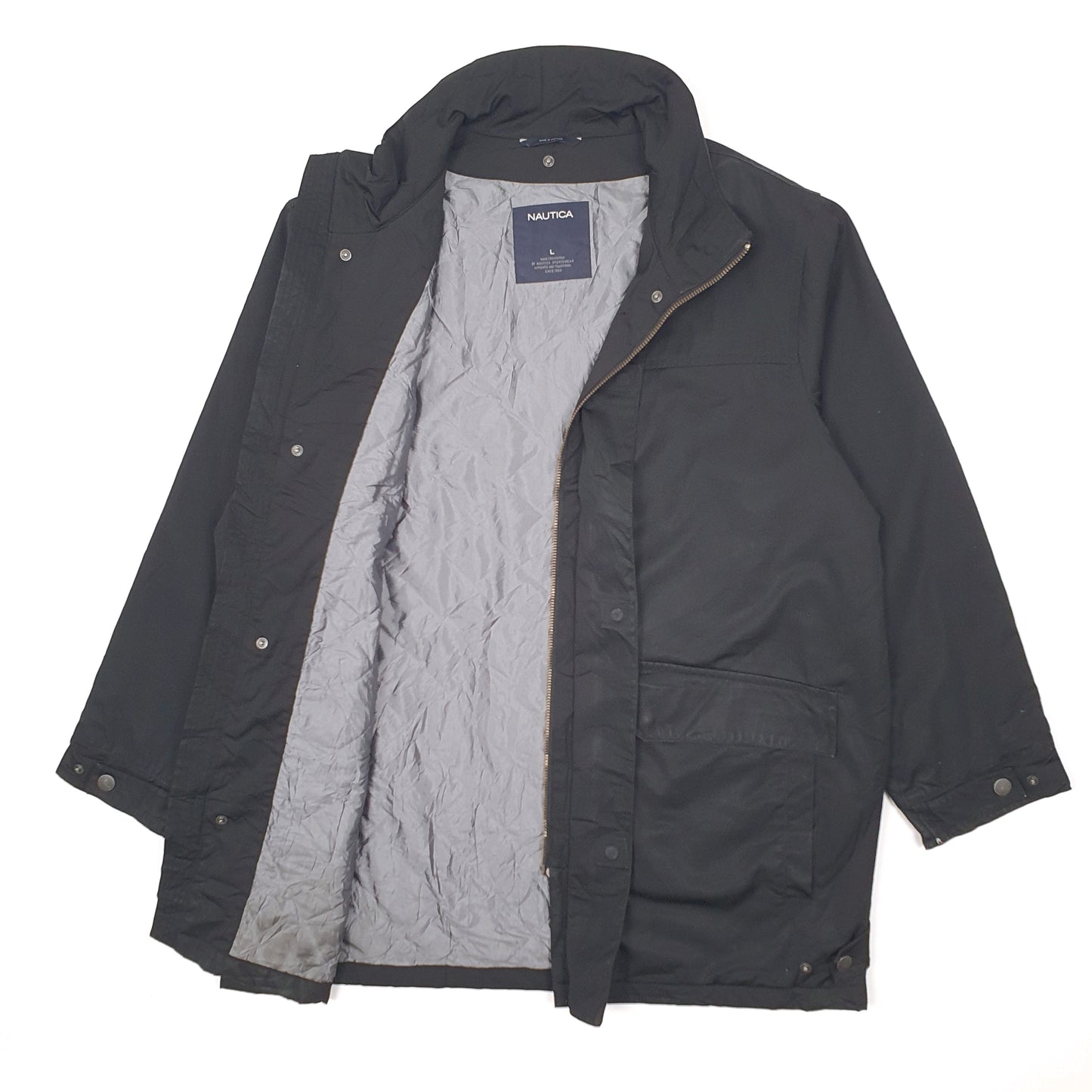 Mens Black Nautica   Coat