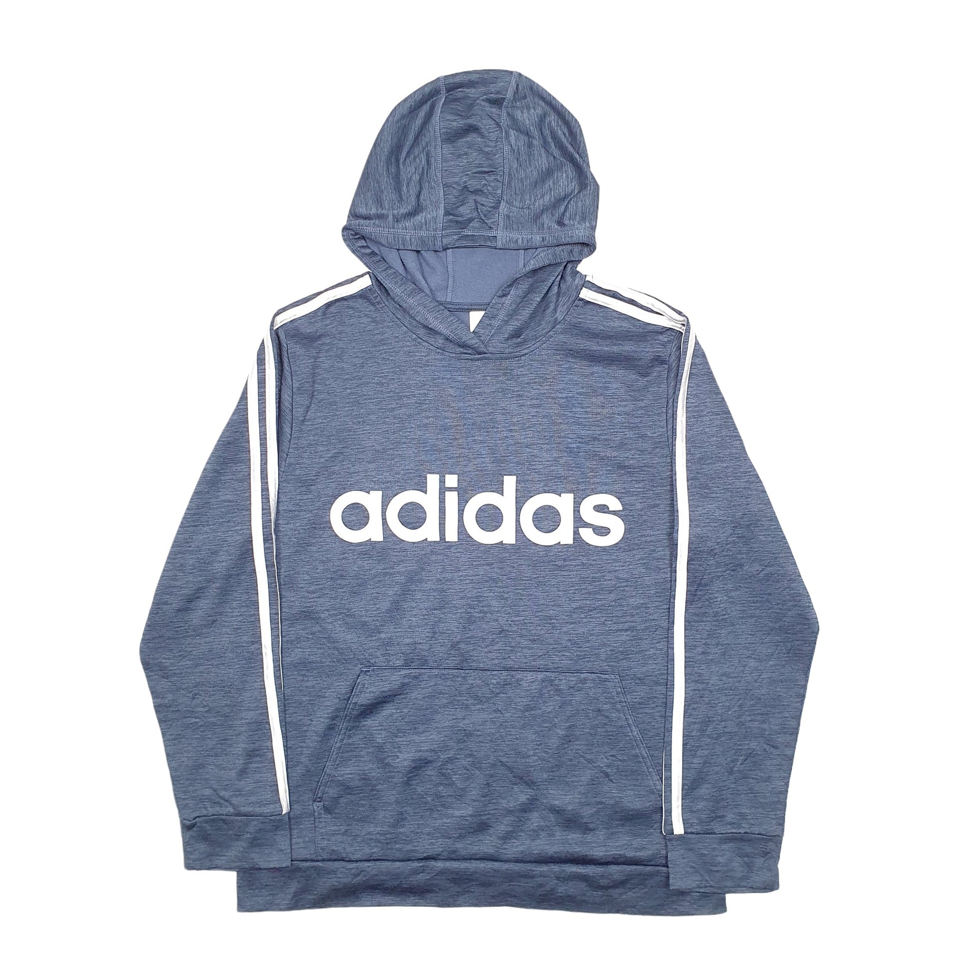 Womens Grey Adidas Spellout Hoodie Jumper