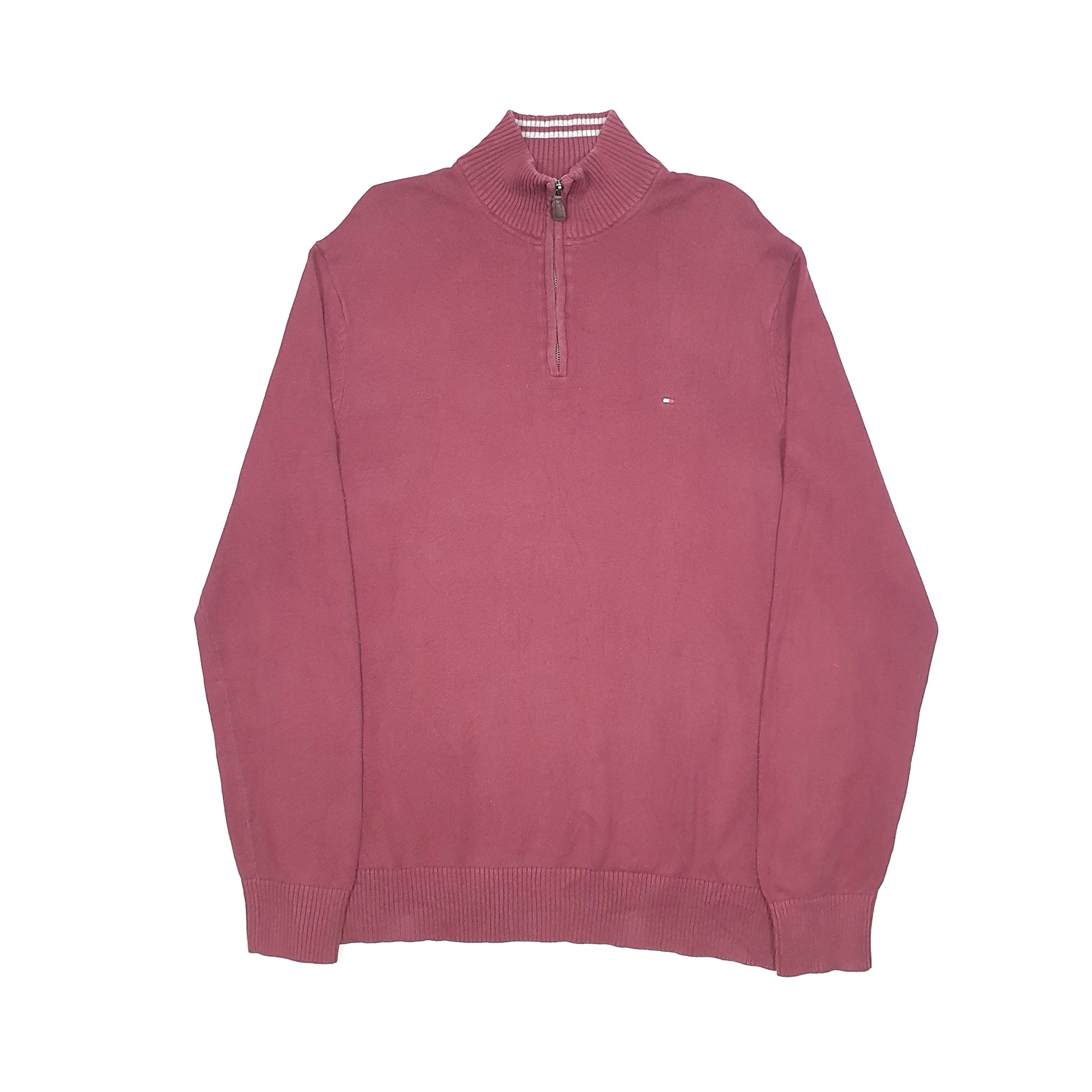 Tommy Hilfiger Quarter Zip XL Burgundy