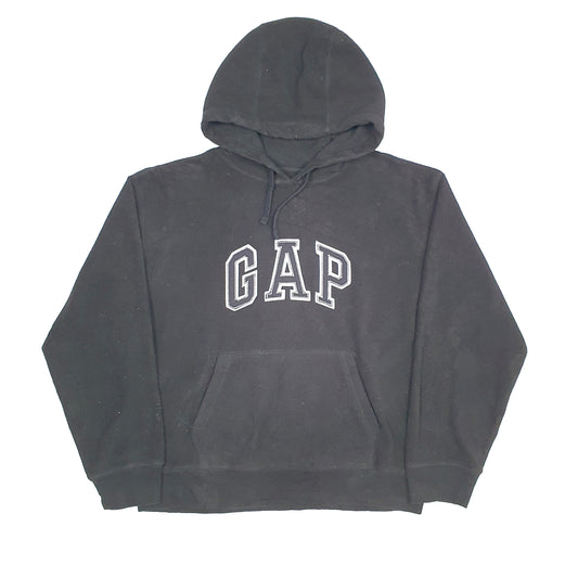 GAP Spellout Hoodie Fleece L Black