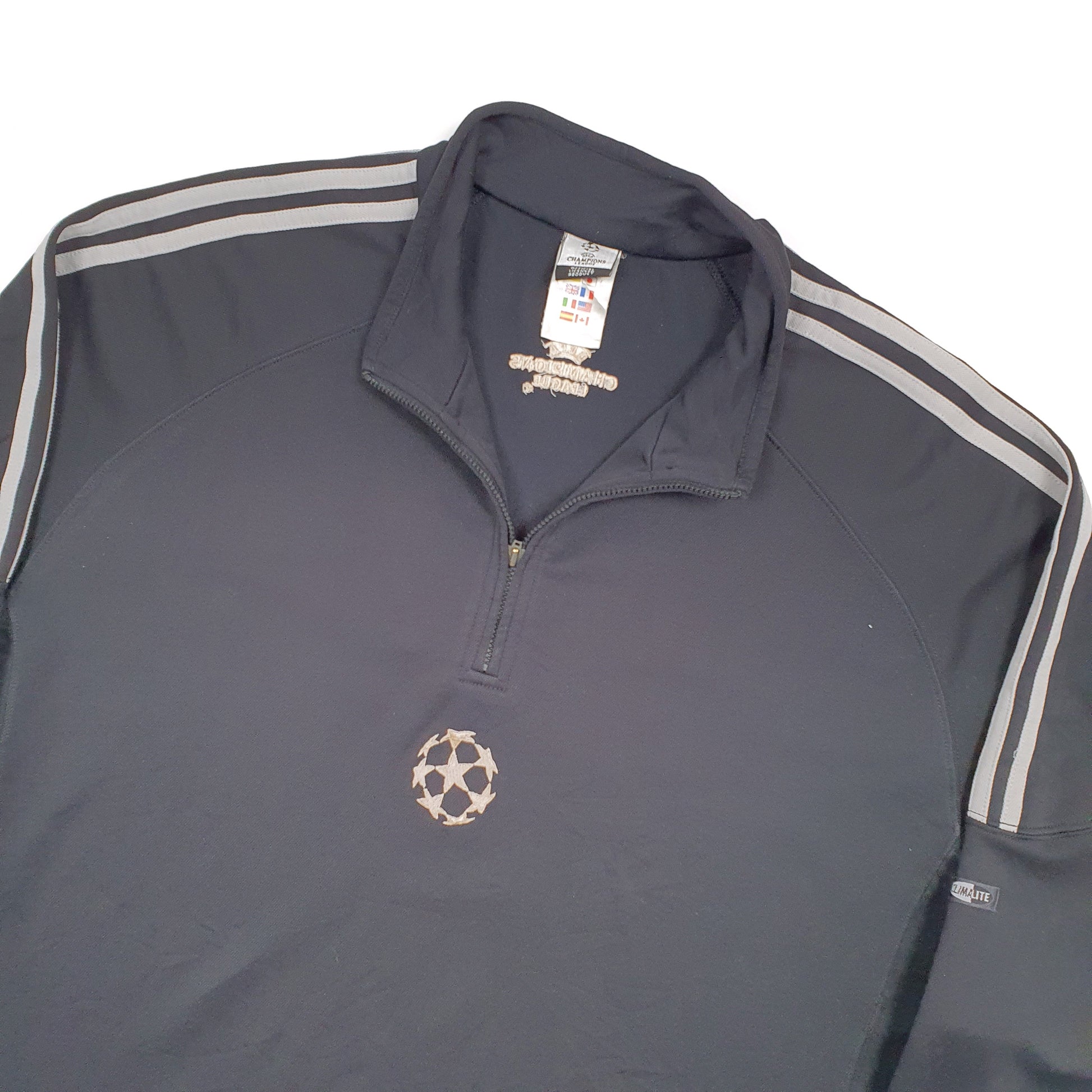 Adidas Uefa Climate Champions League Quarter Zip L Black